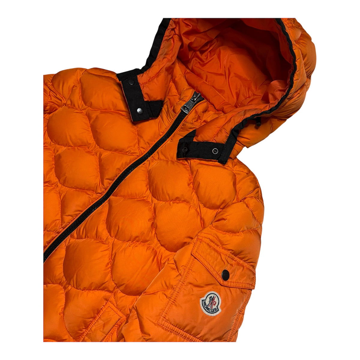 Moncler Morainderes Orange Down Jacket Size 1 / S