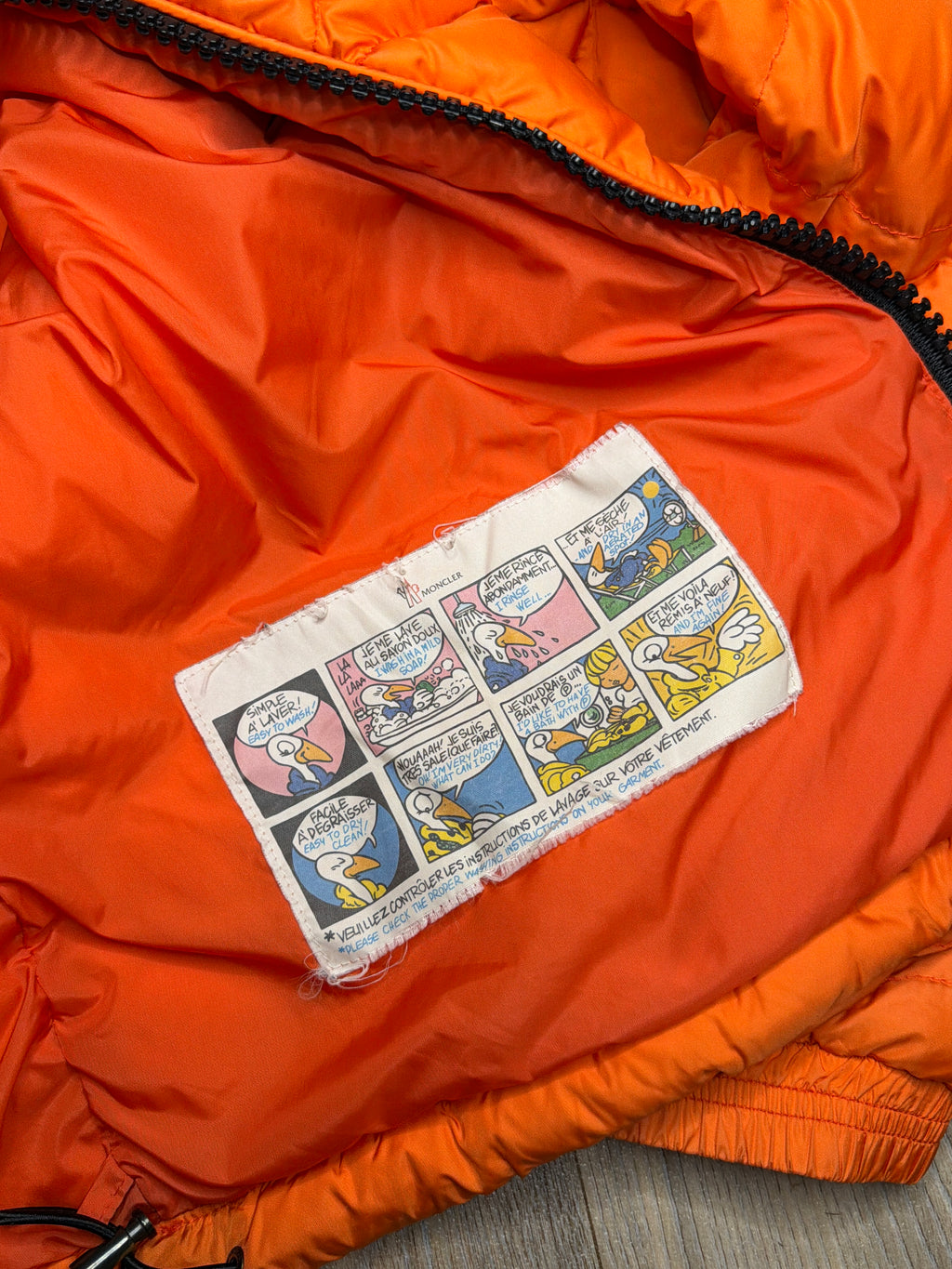 Moncler Morainderes Orange Down Jacket Size 1 / S