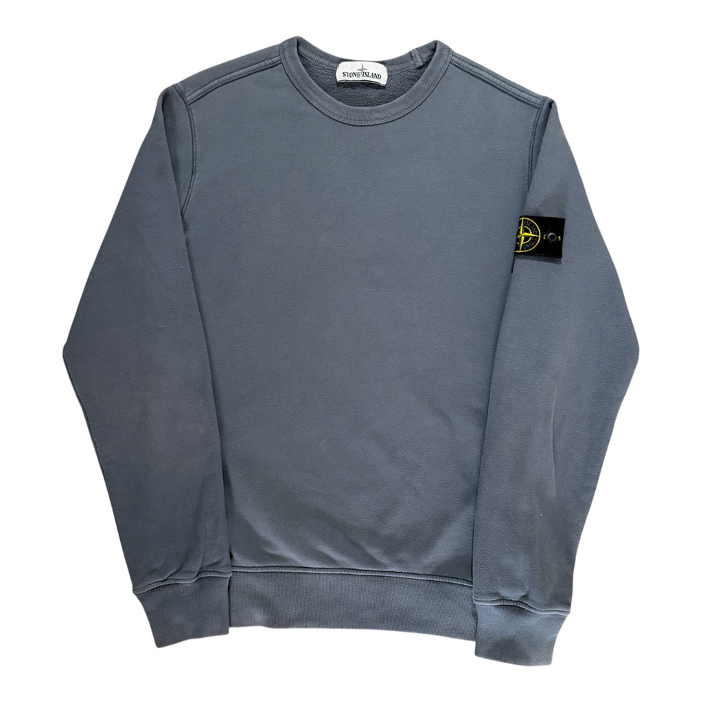 Stone Island A/W 2019 Garment Dyed Crewneck – Dark Grey/Blue Size S