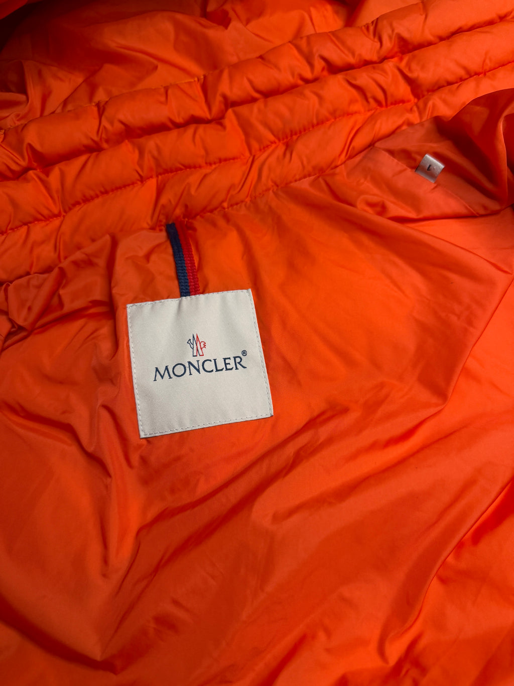 Moncler Morainderes Orange Down Jacket Size 1 / S