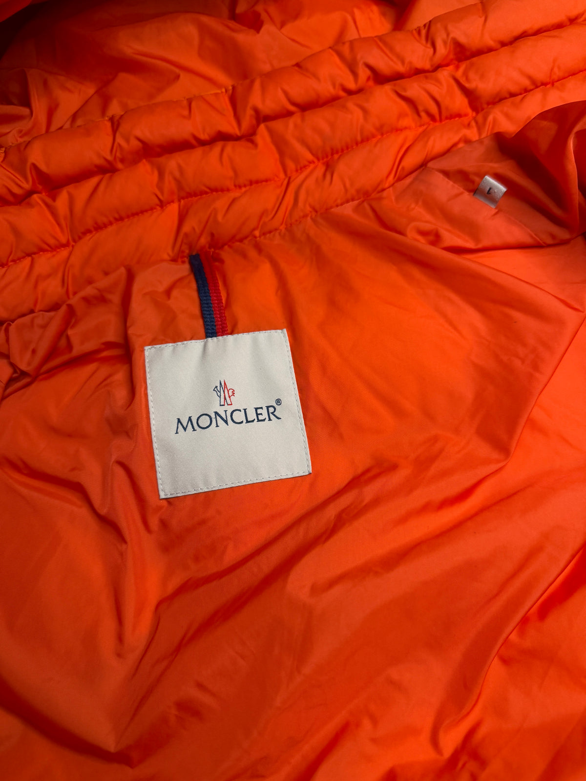Moncler Morainderes Orange Down Jacket Size 1 / S